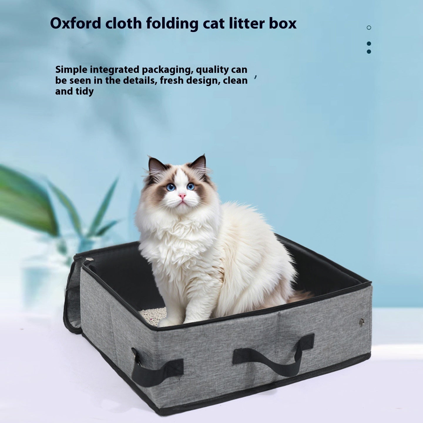 Foldable Cat Litter for Travelling
